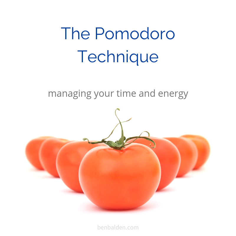 Use a timer technique to keep your energy levels high and stay productive.