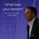 What fuels your passion? – lessons from looking at Elon Musk